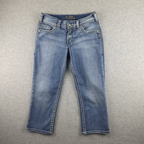 Silver Jeans Co. Pants - Silver Jeans Co. Suki Surplus Capri Jeans Womens 27 Blue Mid Rise Crop